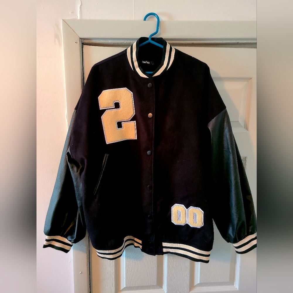 Black Varsity Jacket - Picture 2 of 9